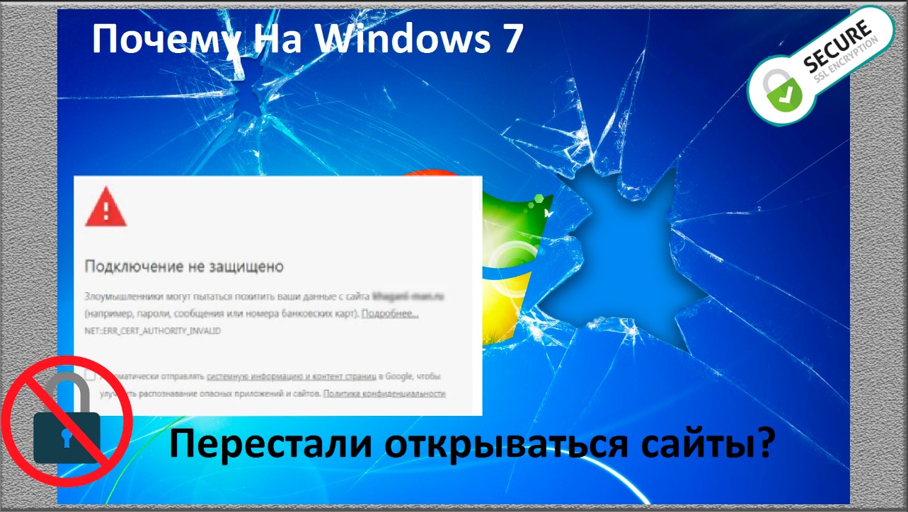 Почему не открываются сайты на Windows 7.